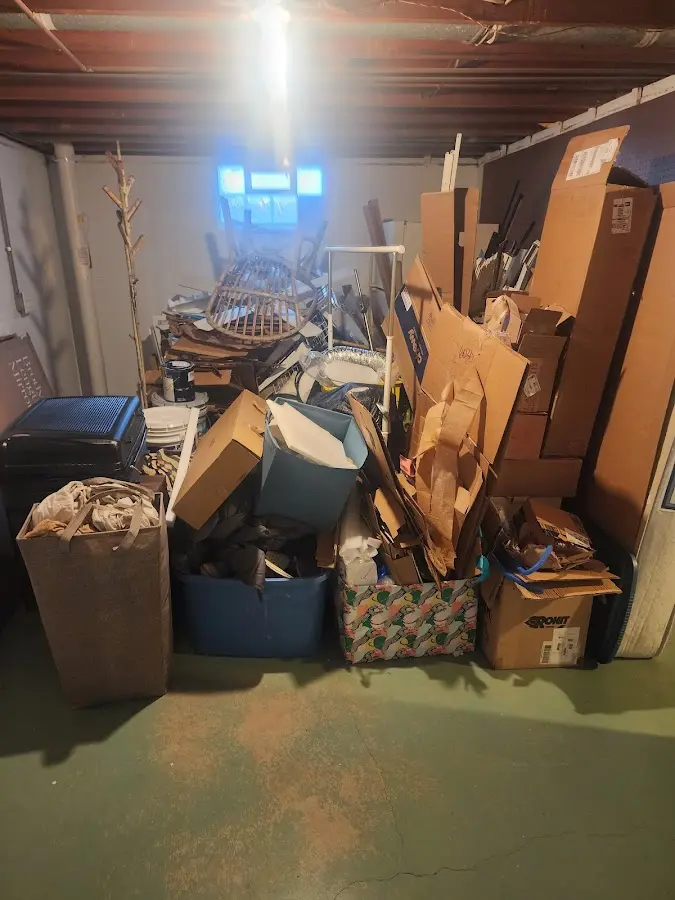 Roll-off dumpster container at job site for Yard Waste Dumpster Rental in Burnsville